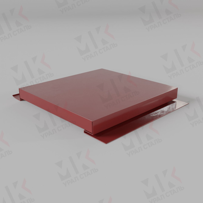 Линеарная панель гладкая с закрытыми торцами 24х365/20 RAL3011 Коричнево-красный в Барнауле