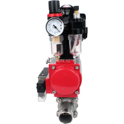 Кран шаровой BV3232P(3pc)-FP-W-ISO-H LONG Ду150 Ру16 полнопроходной, корпус - нержавеющая сталь 316, уплотнение - PTFE, под приварку, с пневмоприводом PA-DA-140, пневмораспределителем 4M310-08 AC220V, БКВ APL-510N EX и БПВ AFC2000