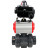 Кран шаровой BV4242E-FP-GRM-ISO Дн15 Ру10 полнопроходной, корпус - НПВХ, шар - НПВХ, уплотнение - EPDM, с пневмоприводом PA-SA-052 и БКВ APL-410N EX в Барнауле