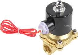 Клапан электромагнитный VS100-VT-NC-24VAC 1/2″ Ду15 Ру10 прямого действия двухходовой, корпус - латунь, присоединение - внутренняя резьба, уплотнение - VITON, нормально-закрытый, катушка - 24 В AC