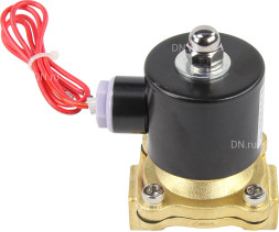 Клапан электромагнитный VS100-VT-NC-24VAC 1/2″ Ду15 Ру10 прямого действия двухходовой, корпус - латунь, присоединение - внутренняя резьба, уплотнение - VITON, нормально-закрытый, катушка - 24 В AC
