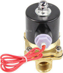 Клапан электромагнитный VS100-VT-NC-24VAC 1/2″ Ду15 Ру10 прямого действия двухходовой, корпус - латунь, присоединение - внутренняя резьба, уплотнение - VITON, нормально-закрытый, катушка - 24 В AC
