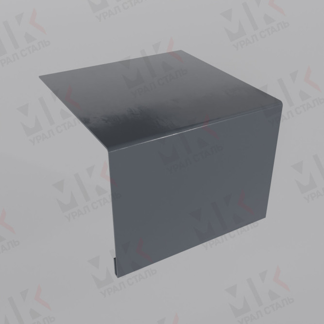 Планка откоса сложная 3D 230х75х3000 мм 0,45 мм Полиэстер RAL 7024 в Барнауле