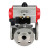 Кран шаровой BV3232P(4pc)-FP-3WL-F Ду20 Ру16 полнопроходной трехходовой, фланцевый, корпус - нержавеющая сталь SS316, с пневмоприводом PA-DA-052 двойного действия и пневмораспределителем 4M310-08 DC24V в Барнауле