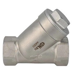 Клапан обратный VCSY3232P-T 2″ Ду50 Ру40 Y-образный, резьбовой, пружинный, корпус - нержавеющая сталь 316, диск - нержавеющая сталь 316, уплотнение - PTFE