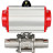 Кран шаровой BV3131P(3pc)-FP-W-ISO-H LONG Ду150 Ру16 полнопроходной, корпус - нержавеющая сталь 304, уплотнение - PTFE, под приварку, с пневмоприводом PA-SA-210 в Барнауле