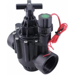 Клапан электромагнитный VS1141-NT-NO-220VAC 4″ Ду100 Ру10 соленоидный двухходовой пилотного действия, корпус - пластик PA66, уплотнение - NBR, внутренняя резьба, нормально открытый (НО), катушка 220 AC