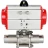 Кран шаровой BV3232P(3pc)-FP-W-ISO-H LONG Ду125 Ру16 полнопроходной, корпус - нержавеющая сталь 316, уплотнение - PTFE, под приварку, с пневмоприводом PA-SA-210 в Барнауле