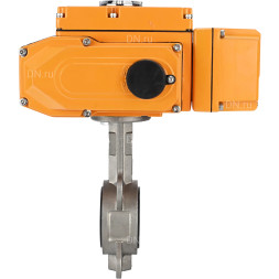 Затвор дисковый поворотный WBV3232E-2W-Fb-H Ду250 Ру16, корпус - нержавеющая сталь 316L, диск - нержавеющая сталь 316L, уплотнение - EPDM, с электроприводом QT-N-040EM-A1-220VAC-У1 (4-20мА) HARK