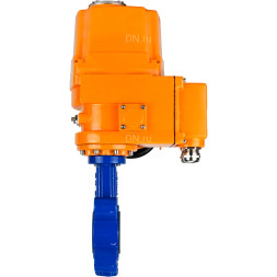 Затвор дисковый поворотный WBV1616E-2W-Fb-H Ду100 Ру16 LUG межфланцевый, корпус - чугун QT450, диск - чугун QT450, уплотнение - EPDM, с электроприводом QT-EX-010EM-O2-380VAC-У1 380В