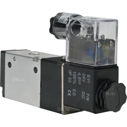 Пневмораспределитель 3VM210-06-NC AC220V 1/8″ моностабильный, с односторонним ЭМУ, для отсечных клапанов