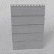 Сайдинг для забора 15х240 мм 0,5 мм Dark Grey Темно-серый