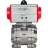 Кран шаровой BV3232P(3pc)-FP-SW-ISO-H Ду65 Ру63 полнопроходной, корпус - нержавеющая сталь SS316, под приварку, с пневмоприводом PA-DA-105 двойного действия в Барнауле