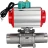 Кран шаровой BV3131P(3pc)-FP-W-ISO-H LONG Ду50 Ру40 полнопроходной, корпус - нержавеющая сталь 304, уплотнение - PTFE, под приварку, с пневмоприводом PA-DA-083, пневмораспределителем 4M310-08 AC220V и магнитным переключателем ALS200D в Барнауле
