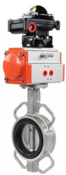 Затвор дисковый поворотный WBV3432E-2W-Fb-H Ду150 Ру16, корпус - углеродистая сталь WCB, диск - нержавеющая сталь 316L, уплотнение - EPDM, с пневмоприводом PA-DA-105 двойного действия, с БКВ APL-510N EX