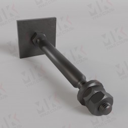 Болт фундаментный тип 2.2 М72х1120 мм ГОСТ 24379.1-2012 с анкерной плитой