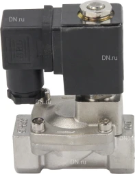 Клапан электромагнитный VS431-ET-NC-24VAC 1/2″ Ду15 Ру16 пилотного действия двухходовой, корпус - сталь нержавеющая 304, присоединение - внутренняя резьба, уплотнение - EPDM, нормально-закрытый, катушка - 24В AC