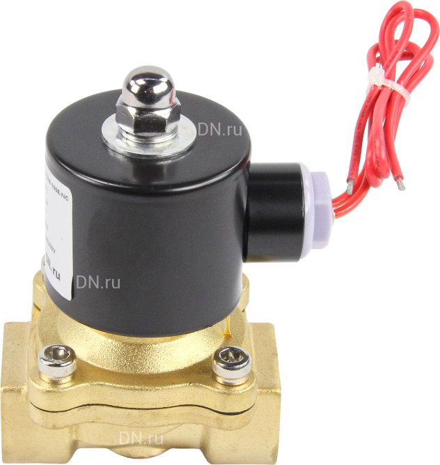 Клапан электромагнитный VS100-NT-NC-220VAC 3/4″ Ду20 Ру10, соленоидный двухходовой, корпус - латунь, уплотнение - NBR, резьбовой, нормально-закрытый, прямого действия, катушка - 220В в Барнауле