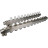 Коллекторная группа GC4-31-11 1″ Ду25 Ру10 отводов — 11, в сборе с терморегулирующими клапанами и запорно-балансировочными клапанами, дренажным краном и воздухоотводчиком, с заглушками, без переходников, корпус - нержавеющая сталь AISI 304 в Барнауле