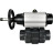 Кран шаровой BV4242E-FP-GRM-ISO Дн80 Ру10 полнопроходной, корпус - НПВХ, шар - НПВХ, уплотнение - EPDM, с пневмоприводом PA-DA-105-1 и пневмораспределителем 4M310-08 DC24V в Барнауле