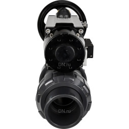 Кран шаровой BV4242E-FP-GRM-ISO Дн100 Ру10 полнопроходной, корпус - НПВХ, шар - НПВХ, уплотнение - EPDM, с пневмоприводом PA-DA-105-1 и пневмораспределителем 4M310-08 DC24V