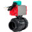 Кран шаровой BV4242E-FP-GRM-ISO Дн40 Ру10 полнопроходной, корпус - НПВХ, шар - НПВХ, уплотнение - EPDM, с пневмоприводом PA-DA-052 и магнитным переключателем ALS200D в Барнауле