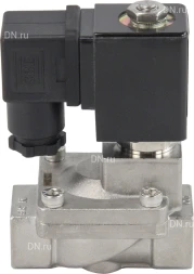 Клапан электромагнитный VS431-VT-NC-24VAC 3/8″ Ду10 Ру16 пилотного действия двухходовой, корпус - сталь нержавеющая 304, присоединение - внутренняя резьба, уплотнение - VITON, нормально-закрытый, катушка - 24В AC
