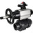 Кран шаровой BV4242E-FP-GRM-ISO Дн20 Ру10 полнопроходной, корпус - НПВХ, шар - НПВХ, уплотнение - EPDM, с пневмоприводом PA-DA-105-1, пневмораспределителем 4M310-08 DC24V и БКВ APL-210N в Барнауле