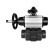 Кран шаровой BV4242E-FP-GRM-ISO Дн20 Ру10 полнопроходной, корпус - НПВХ, шар - НПВХ, уплотнение - EPDM, с пневмоприводом PA-DA-105-1, пневмораспределителем 4M310-08 DC24V и БКВ APL-210N в Барнауле