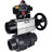Кран шаровой BV4242E-FP-GRM-ISO Дн65 Ру10 полнопроходной, корпус - НПВХ, шар - НПВХ, уплотнение - EPDM, с пневмоприводом PA-DA-105-1 и БКВ APL-410N EX в Барнауле