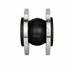 Компенсатор резиновый CR-N25-F Ду40 Ру10/16 KRN, резиновая вставка (корпус) - NBR, тип присоединения - фланцевый, материал фланцев - сталь углеродистая оцинкованная