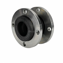 Компенсатор резиновый CR-N25-F Ду50 Ру10/16 KRN, резиновая вставка (корпус) - NBR, тип присоединения - фланцевый, материал фланцев - сталь углеродистая оцинкованная