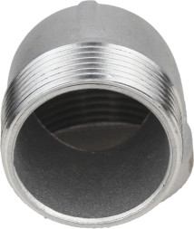 Отвод (уголок) ВР-НР-304 1/2″ Ду15 Ру16 угол 90°, корпус - нержавеющая сталь 304, присоединение - внутренняя / наружная резьба