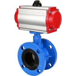 Затвор дисковый поворотный WBV1313E-2W-F-H Ду200 Ру16 фланцевый, корпус - чугун GGG40, диск - чугун GGG40, уплотнение - EPDM, с пневмоприводом PA-DA-140 и пневмораспределителем 4M310-08 DC24V