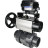 Кран шаровой BV4242E-FP-GRM-ISO Дн20 Ру10 полнопроходной, корпус - НПВХ, шар - НПВХ, уплотнение - EPDM, с пневмоприводом PA-DA-105-1 и пневмопозиционером YT-1000RSN с обратной связью в Барнауле