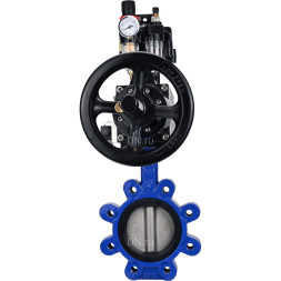Затвор дисковый поворотный WBV1631E-2W-Fb-H Ду150 Ру16 LUG корпус - чугун QT450, диск - нержавеющая сталь 304, уплотнение - EPDM, с пневмоприводом PA-DA-105-1, пневмораспределителем 4M310-08 AC220V, БКВ APL-510N EX и БПВ AFC2000