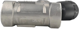 Клапан отсечной пневматический VSP3241P-T-1PNC Ду65 Ру25, корпус - нержавеющая сталь SS316, резьбовой, Y-образный, корпус привода - пластик