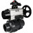 Кран шаровой BV4242E-FP-GRM-ISO Дн80 Ру10 полнопроходной, корпус - НПВХ, шар - НПВХ, уплотнение - EPDM, с пневмоприводом PA-DA-105-1, пневмораспределителем 4M310-08 DC24V и БКВ APL-210N в Барнауле