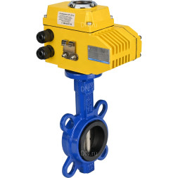 Затвор дисковый поворотный WBV1413E-2W-Fb-H Ду300 Ру16, корпус - чугун GGG50, диск - чугун GGG40, уплотнение - EPDM, с электроприводом-060 380В