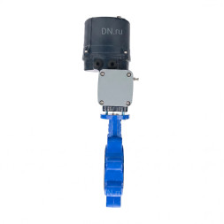Затвор дисковый поворотный WBV1616N-2W-Fb-H Ду80 Ру16 LUG межфланцевый, корпус - чугун QT450, диск - чугун QT450, уплотнение - NBR, с электроприводом четвертьоборотным QTSA-N-005EM-O0-220VAC с пружинным возвратом
