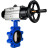Затвор дисковый поворотный WBV1616E-2W-Fb-H Ду150 Ру16 LUG корпус - чугун QT450, диск - чугун QT450, уплотнение - EPDM, с пневмоприводом PA-DA-105-1 в Барнауле