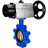 Затвор дисковый поворотный WBV1616E-2W-Fb-H Ду150 Ру16 LUG корпус - чугун QT450, диск - чугун QT450, уплотнение - EPDM, с пневмоприводом PA-DA-105-1 в Барнауле