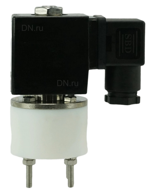 Клапан электромагнитный VS841-VT-NC-24VDC 1/4″ Ду5 Ру4 соленоидный двухходовой, корпус - PTFE, уплотнение - VITON, резьбовой, прямого действия, нормально закрытый, катушка - 24В в Барнауле