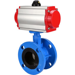 Затвор дисковый поворотный WBV1313E-2W-F-H Ду200 Ру16 фланцевый, корпус - чугун GGG40, диск - чугун GGG40, уплотнение - EPDM, с пневмоприводом PA-DA-140 двойного действия