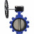 Затвор дисковый поворотный WBV1616E-2W-Fb-R Ду200 Ру16 LUG межфланцевый, корпус - чугун QT450, диск - чугун QT450, уплотнение - EPDM, с редуктором в Барнауле
