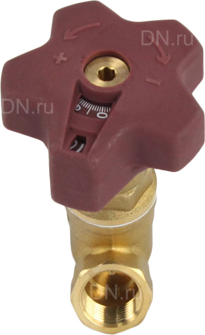 Клапан балансировочный VB0000P-T 1/2ʺ Ду15 Ру16, корпус - латунь, усиленный, резьбовой, с ниппелями в Барнауле