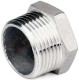 Заглушка З-304-НР 1/2″ Ду15 Ру20, корпус - нержавеющая сталь AISI 304, присоединение - наружная резьба, тип резьбы - BSPT
