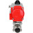 Кран шаровой BV3232P(3pc)-FP-W-ISO-H LONG Ду32 Ру40 полнопроходной, корпус - нержавеющая сталь 316, уплотнение - PTFE, под приварку, с пневмоприводом PA-DA-052 в Барнауле