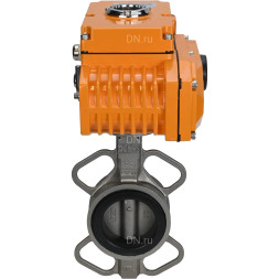 Затвор дисковый поворотный WBV3232E-2W-Fb-H Ду100 Ру16, корпус - нержавеющая сталь 316L, диск - нержавеющая сталь 316L, уплотнение - EPDM, с электроприводом QT-N-010EM-B1-220VAC-У1 (0-10В) HARK