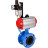 Затвор дисковый поворотный WBV1313E-2W-F-H Ду200 Ру16 фланцевый, корпус - чугун GGG40, диск - чугун GGG40, уплотнение - EPDM, с пневмоприводом PA-DA-140, пневмораспределителем 4V320-08 AC220V и БПВ AFC2000 в Барнауле